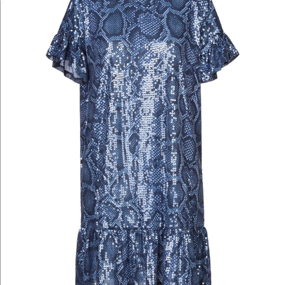 Michael Kors Snakesking Blue EXCLUSIVE dress - Picture 2 of 11